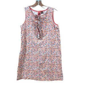 Tea Collection Floral dress Sz 12 Big Girls Sleeveless Sun Dress Linen Blend
